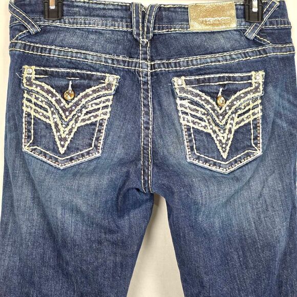 Vigoss The New York Capri Jeans Size 13/14 Embroidered - Picture 4 of 10